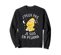 Chemise De Nuit Dodo flemme Je Peux Pas Je suis en Pyjama Sweatshirt