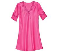 Chemise de nuit en satin pour femme - Sexy - Nuisette élégante - Robe de nuit en tissu satiné lisse - Vêtement de nuit doux avec bretelles spaghetti - Robe de nuisette respirante pour toutes les