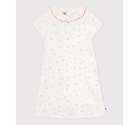 Chemise de nuit enfant en coton ajouré imprimé fleuri Petit Bateau - blanc - Taille 5 ans 5A blanc/multicouleur