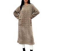 Chemise de Nuit Femme Longue Hiver Pyjama Polaire Douce Robe de Chambre Femme Pyjama Stitch Chaude Doux Microfibre Douce et Épaisse Flanelle Chaude en Peluche Loungewear Vêtements D'intérieur
