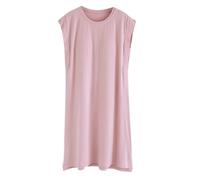 Chemise de Nuit Grande Taille Chemises Décoration Papillon Nuisettes Poches Poitrine Pratiques Robes Coton Respirant Pyjamas Tenue Décontractée Confy Lingeries Transparente Séduisante pour Loisirs Mai