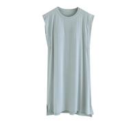 Chemise de Nuit Grande Taille Chemises Décoration Papillon Nuisettes Poches Poitrine Pratiques Robes Coton Respirant Pyjamas Tenue Décontractée Confy Lingeries Transparente Séduisante pour Loisirs Mai