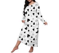 Chemise De Nuit Grande Taille - Nuisette Cotton L’été - Robe Nuit Pas Cher - Dress Sexy Chic - Manche Courte - Femme - sous-Vêtement Moulante - T Shirt De Nuit Blanche