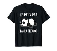 Chemise de Nuit - Je Peux Pas J'ai La Flemme - Mignon Panda T-Shirt