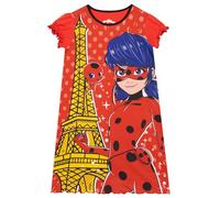 Chemise de Nuit miraculeuse, Chemise de Nuit à Pois pour Filles, Robe de Nuit Fille Tikki, Robe De Nuit Rouge À Manches Volantes