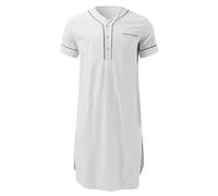 Chemise de nuit moderne du Moyen-Orient pour hommes, cool et confortable, design à manches courtes, facile à laver, vêtements de nuit arabes