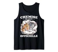 Chemise de Nuit Officielle avec Motif Chat Amusant pour Amoureux des Chatons Débardeur