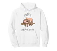 Chemise de Nuit Officielle avec Un Paresseux et Un Chat Sweat à Capuche