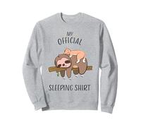 Chemise de Nuit Officielle avec Un Paresseux et Un Chat Sweatshirt