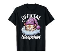 Chemise de Nuit Officielle Chat du Bengale Pyjama Sarcastique Amusant T-Shirt