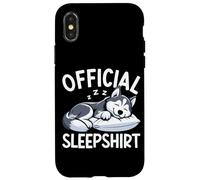 Chemise de Nuit Officielle Husky Funny Napper Pyjama de Nuit Coque pour iPhone X/XS