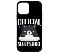 Chemise de Nuit Officielle Ours Noir Pyjama Animaux endormis Paresseux Coque pour iPhone 12 Mini