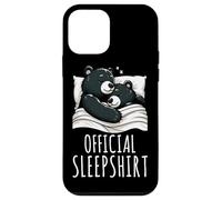 Chemise de Nuit Officielle Ours Noir Pyjama Animaux endormis Paresseux Coque pour iPhone 12 Mini