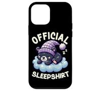 Chemise de Nuit Officielle Ours Noir Pyjama Sarcastique Amusant Coque pour iPhone 12 Mini