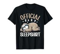 Chemise de Nuit Officielle Paresseux Pyjama Amusant pour Dormir T-Shirt
