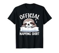 Chemise de Nuit Officielle Paresseux Pyjama Confort Humour Sommeil T-Shirt