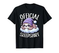 Chemise de Nuit Officielle Paresseux Pyjama de Nuit Confortable T-Shirt