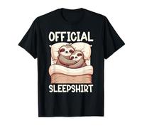 Chemise de Nuit Officielle Paresseux Pyjama de Nuit Confortable T-Shirt