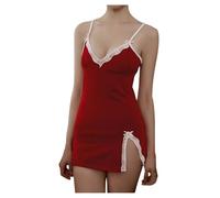 Chemise de nuit pour femme avec caraco imprimé chat et culotte assortie, tenue de nuit confortable, RD2., L