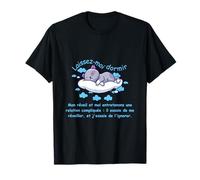 Chemise de Nuit Pyjama Chat Nuage Sommeil T-Shirt