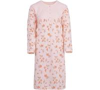 Chemise de nuit thermique à manches longues pour femmes Zeitlos, automne hiver, brossée Taille M-XXL, abricot, XL