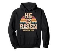 Chemise de Pâques chrétienne « He is Risen Jesus » pour Femmes et Enfants Sweat à Capuche