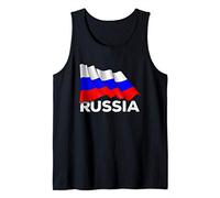 Chemise de pays de la Russie - agitant le drapeau russe Débardeur
