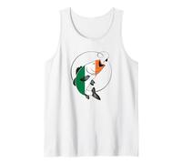 Chemise de pêche Drapeau Irlandais trèfle Vintage Cadeaux d'amour Débardeur