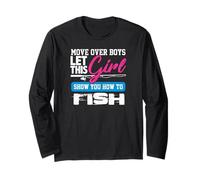 Chemise de pêcheur Fille Move Over Garçons Fille Montrer Comment pêcher Manche Longue