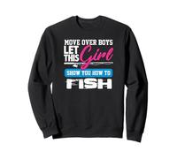 Chemise de pêcheur Fille Move Over Garçons Fille Montrer Comment pêcher Sweatshirt