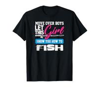 Chemise de pêcheur Fille Move Over Garçons Fille Montrer Comment pêcher T-Shirt