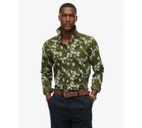 Chemise de plage manches longues Superdry Vert M