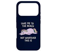 Chemise de Plage « Take Me to The Beach » - Licorne - Sarcastique Coque pour iPhone 17 Pro
