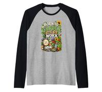 Chemise de Pouce Vert Born to Garden Forced to Work Manche Raglan