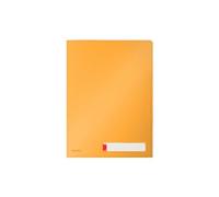 Leitz - Pochette Plastique A4, Lot de 3, Chemise de Coin, 3 Compartiments, Capacité 40 Feuilles, Porte-Étiquette et Onglet d’Insertion, Protection Documents Sensibles, Jaune Cosy, 47080019