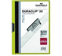 DOSSIER Clip DuraclIP PVC A4 2200 Pince métal 30h Vert clair