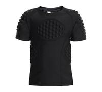 Chemise De Protection Côtelée De Baseball pour Garçons - Système De Protection du Sternum, Fonction De Rembourrage D'absorption des Chocs, Structure Flexible Et Athlétique, Fonction De Mouvement Sûre