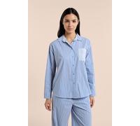 Chemise de pyjama à rayures avec coton - Atlas - L - Bleu - Femme - Etam