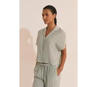 Chemise de pyjama à rayures - Oselia - XS - Glacier - Femme - Etam