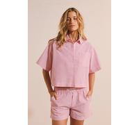 Chemise de pyjama avec coton gaufré - Bettina - M - Rose - Femme - Etam