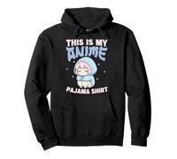 Chemise de Pyjama Humoristique avec Inscription « This is My Anime » Sweat à Capuche