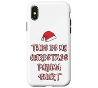 Chemise de Pyjama Humoristique avec Inscription « This is My Christmas » pour Adolescent Papa Coque pour iPhone X/XS