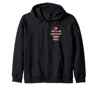 Chemise de Pyjama Humoristique avec Inscription « This is My Christmas » pour Adolescent Papa Sweat à Capuche