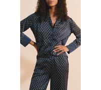 Chemise de pyjama satinée à motifs - Artlight - L - Marine - Femme - Etam