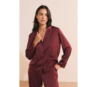 Chemise de pyjama satinée - Sleepover - S - Grenat - Femme - Etam