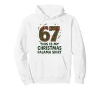 Chemise de Pyjama « This is My 67 Christmas » pour Hommes, Femmes, Adolescents Sweat à Capuche