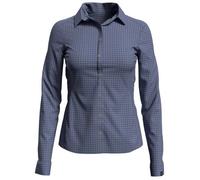 Chemise de randonnée femme Odlo Kumano Check - Bleu - Manches longues - Respirant XS