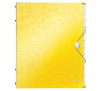 Chemise de rangement WOW, A4, PP, jaune métallisé