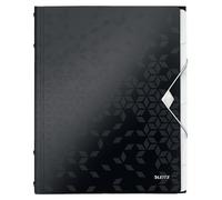 Chemise de rangement WOW, A4, PP, noir métallisé