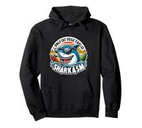 Chemise de Requin végétalienne Sarcastique Je ne Mange Que des légumes, Sharkasm Sweat à Capuche